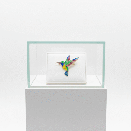 A Whimsical Enamel Brooch